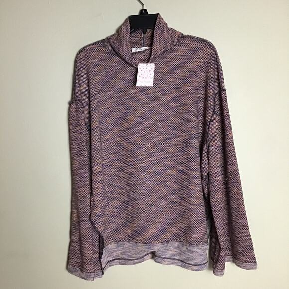 We  the Free Women Oversized Turtleneck Sweater  “Autumn Pearl “  Sz. Lrg NWT - Picture 4 of 9